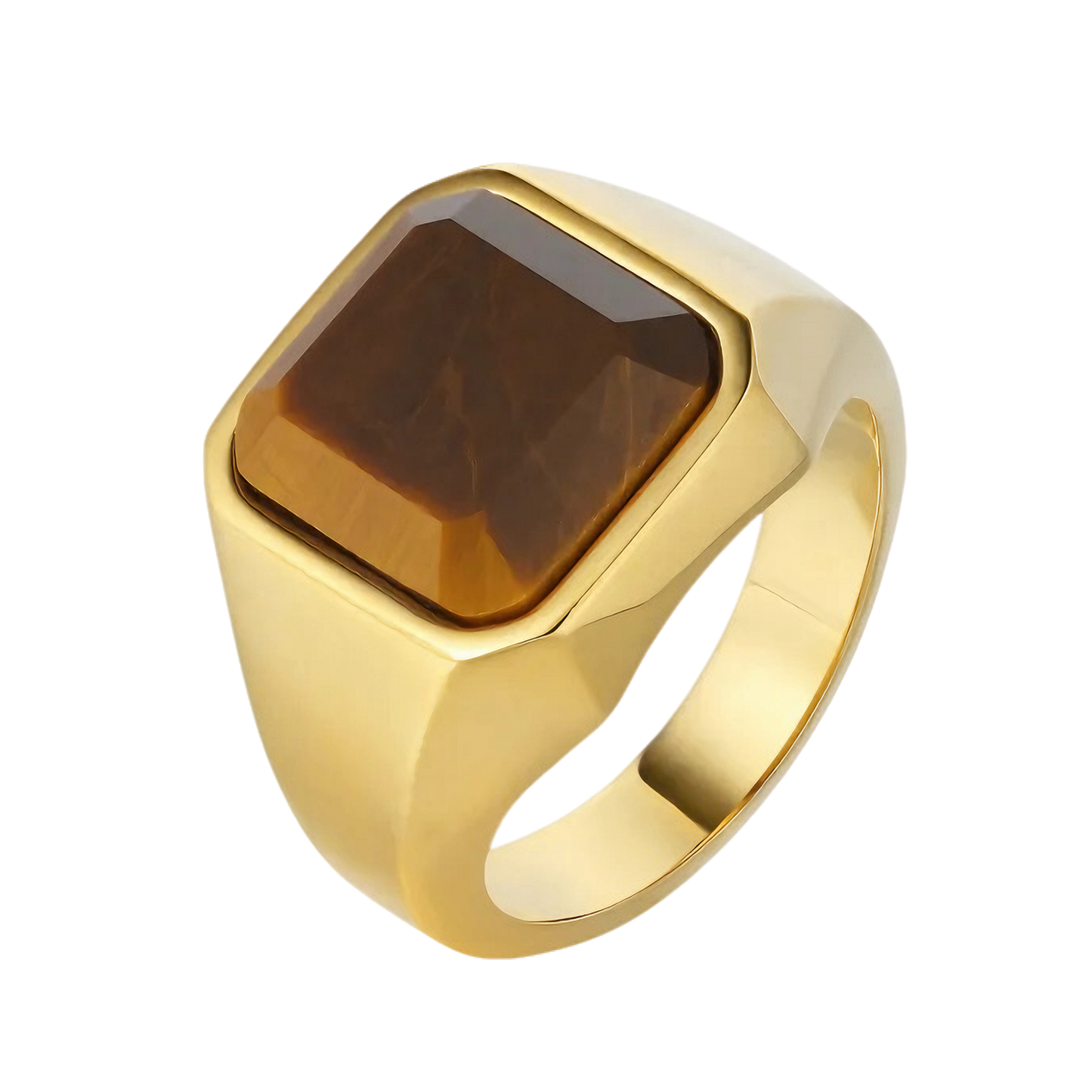 ANILLO (ACERO INOXIDABLE 316L Y OJO DE TIGRE)