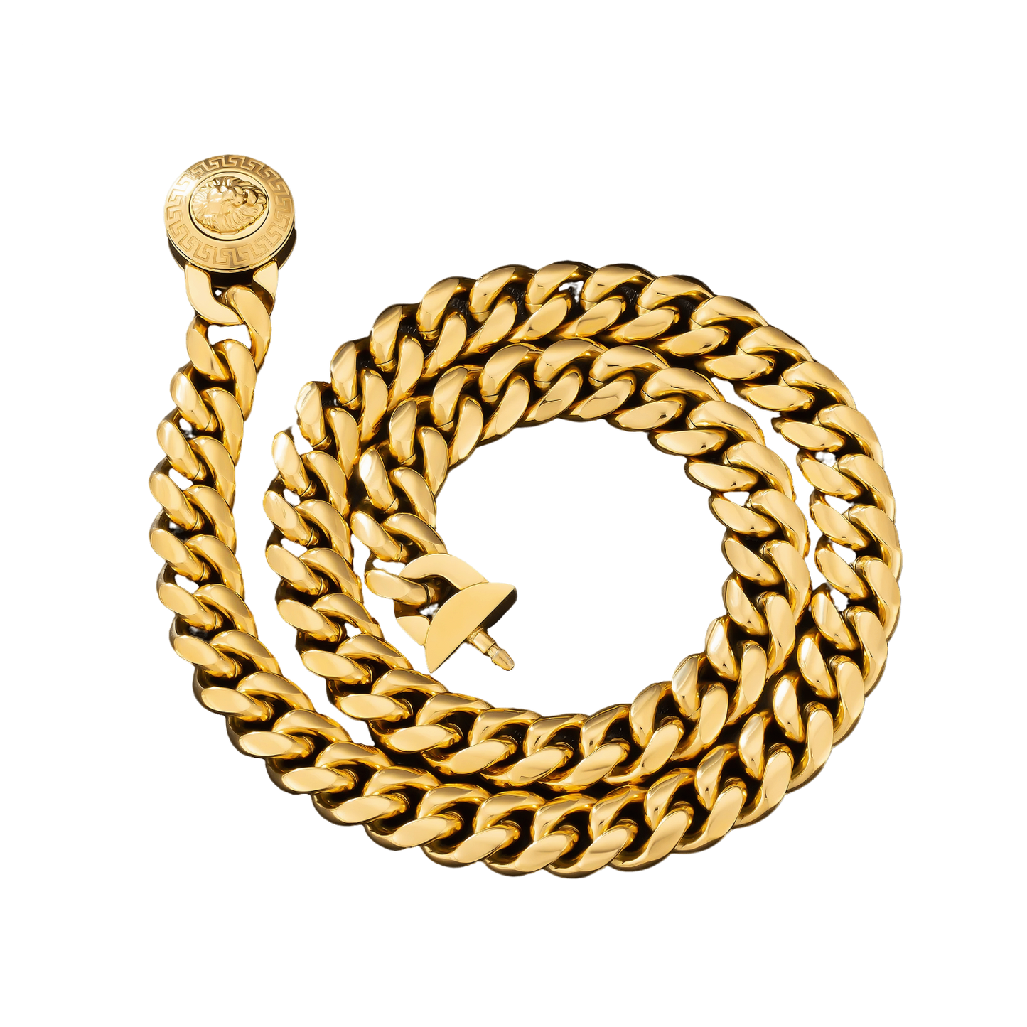 Cubana De Leon Dorado (Baño De Oro Grueso De 18 k)