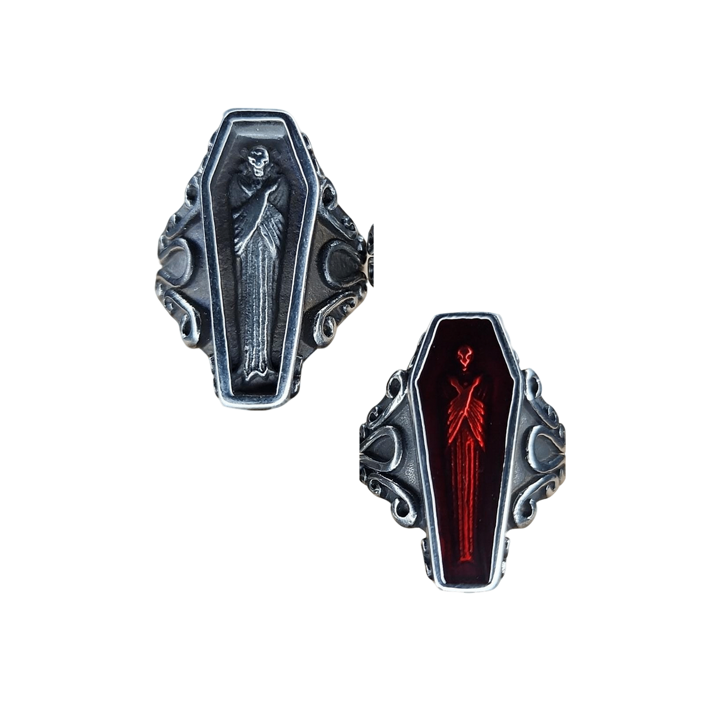 ANILLO GOTICO ATAUD (ACERO INOX. 316L)
