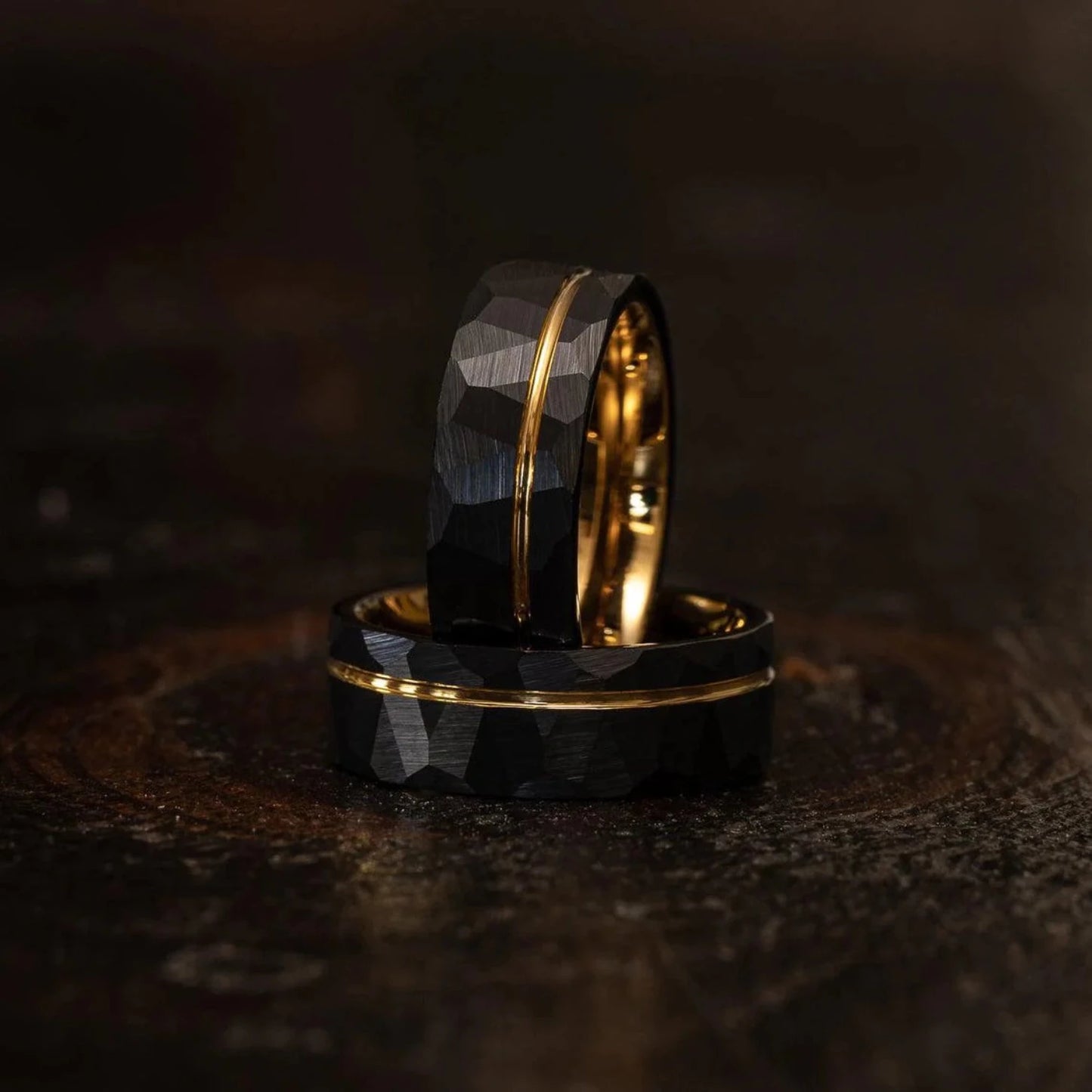 ANILLO MARTILLO DE THOR (CARBURO DE TUNGSTENO Y BAÑADO DE ORO 18K)