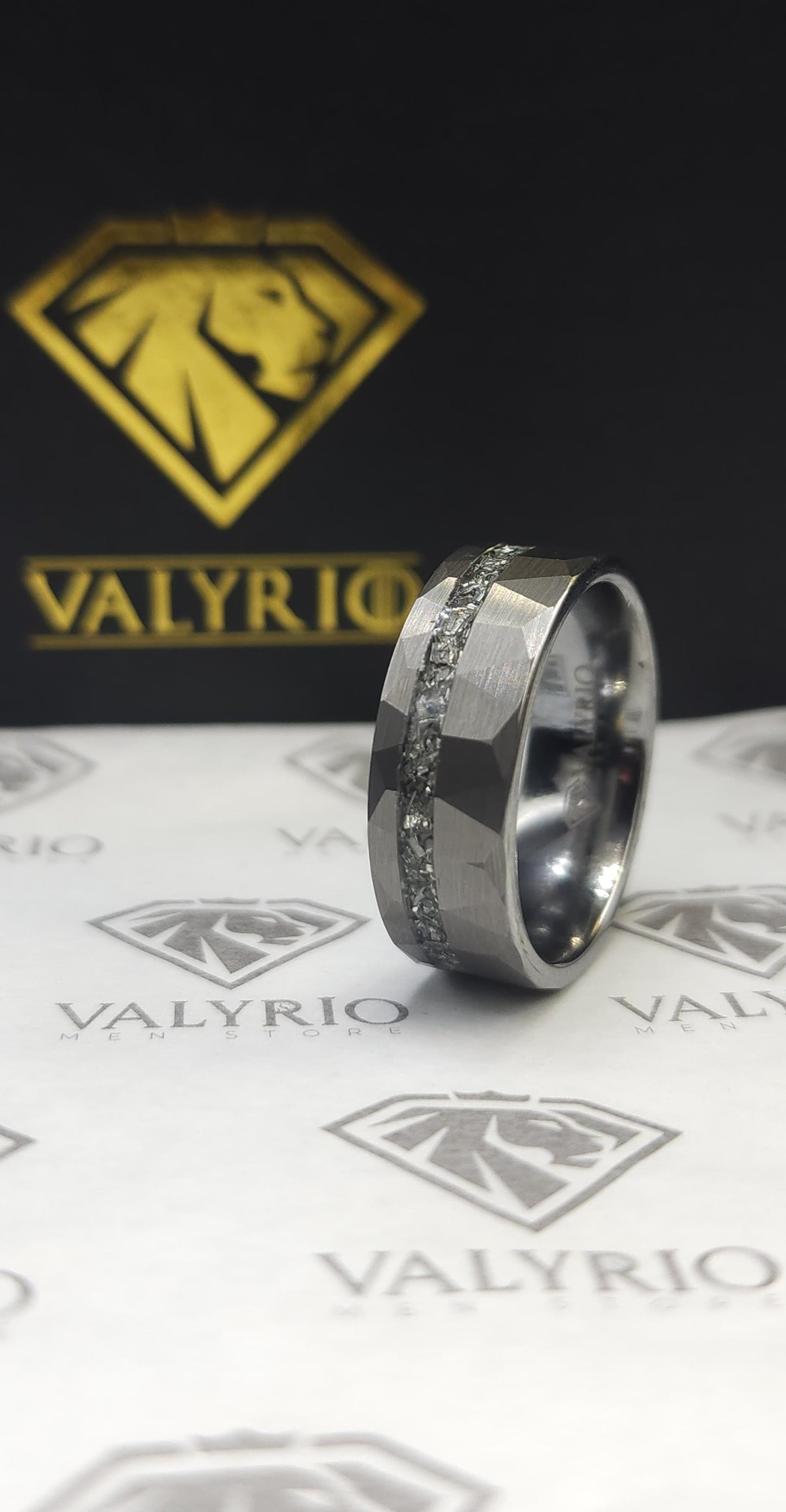 ANILLO CARBURO DE TUNGSTENO CON GRAFITO