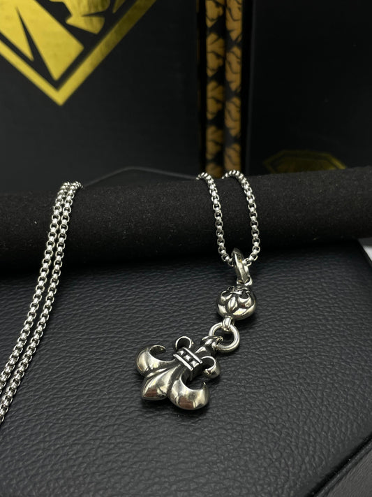 COLLAR FLOR DE LIS (LEY PLATA-925)
