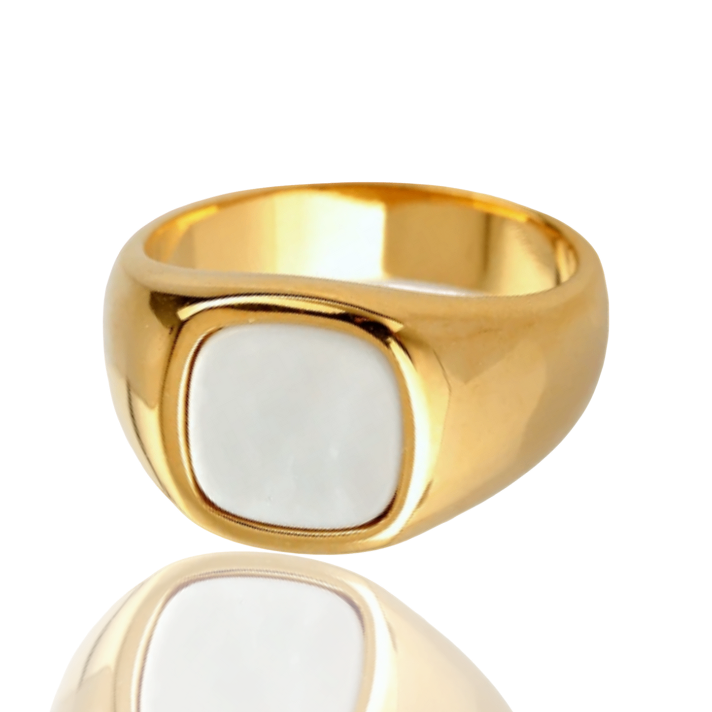 ANILLO DE MAR DORADO (ACERO INOXIDABLE 316L)