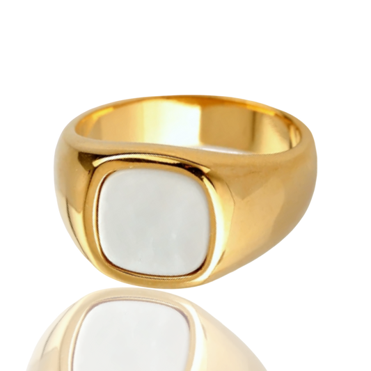 ANILLO DE MAR DORADO (ACERO INOXIDABLE 316L)