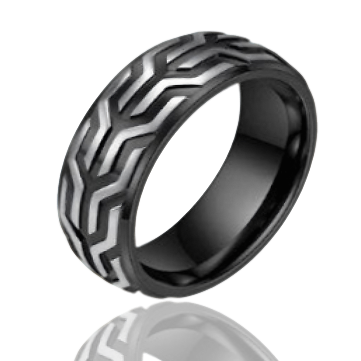 Anillo Llanta Luxe (CARBURO DE TUNGSTENO)