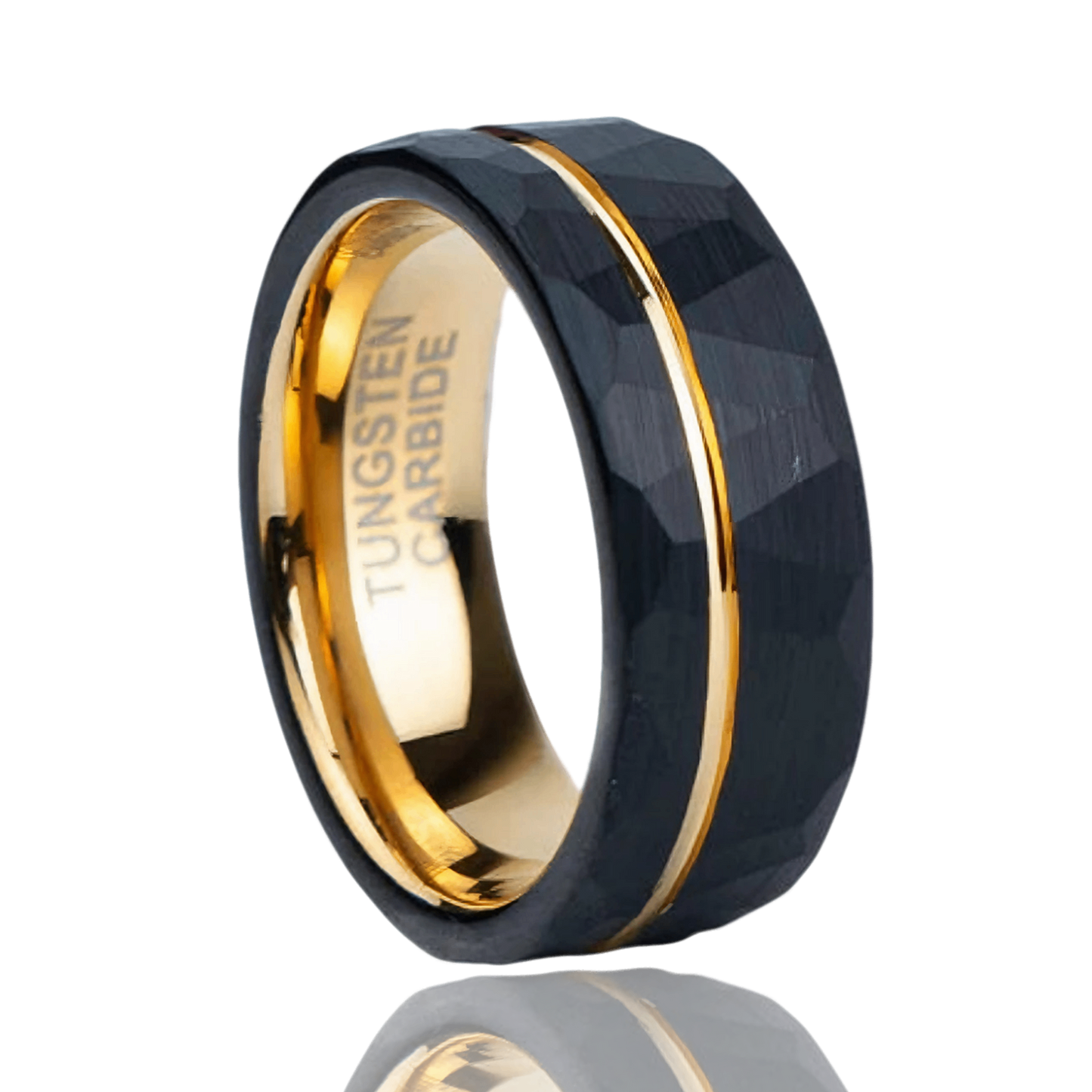 ANILLO MARTILLO DE THOR (CARBURO DE TUNGSTENO Y BAÑADO DE ORO 18K)