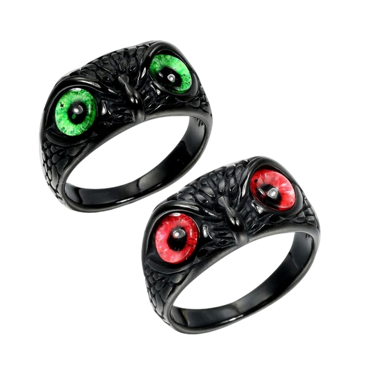 ANILLO BÚHO  (ACERO INOXIDABLE 316L)