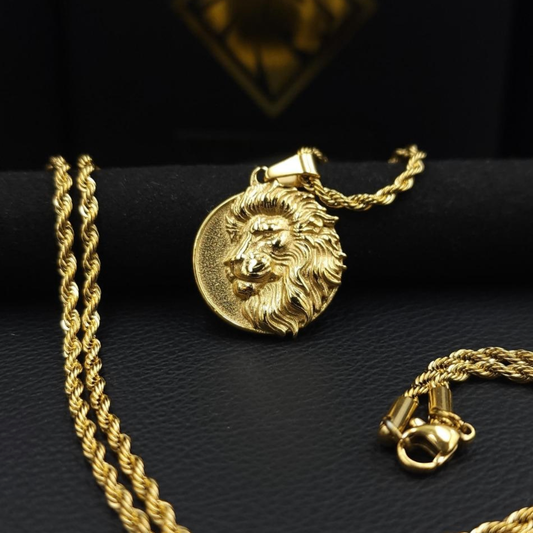 COLLAR LEON DORADO